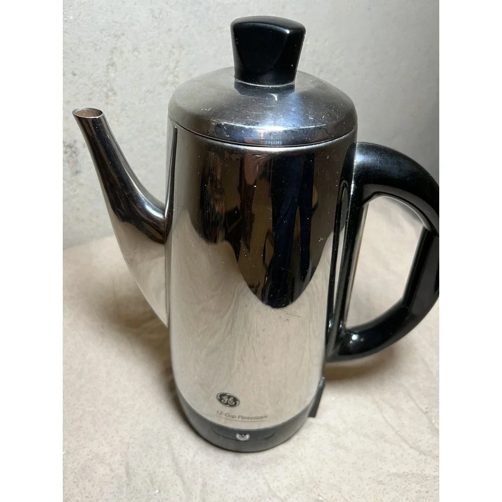 Vintage General Electric Automatic Coffee Percolator 6-12 Cup Missing Cord